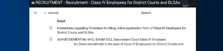 Rajasthan High Court Peon Vacancy 2024